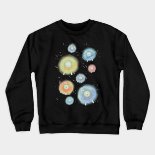 Children's Illustration Sheep in Galaxy Space - Colour Variant 4 Crewneck Sweatshirt